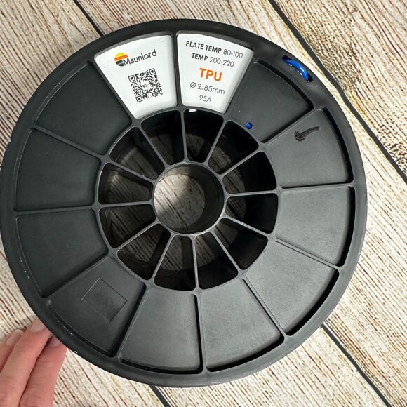 Msunlord TPU Super Tough 3D Printing Filament Sky Blue 2.85mm Hardness 95A - Picture 5 of 5